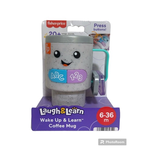 Fisher-Price Laugh & Learn Wake Up & Learn Coffee Mug Baby HRP35 Fisher Price - Picture 1 of 2